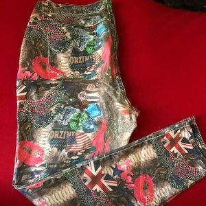 Ashley Stewart Graphic Jeans